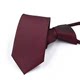 Korean style no-tie matte burgundy tie men's zipper style groom's wedding suit business shirt student trend