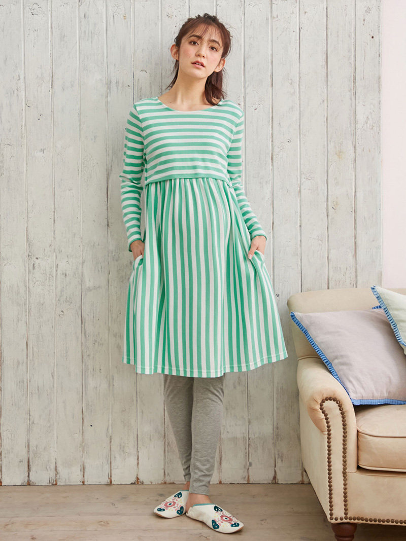 Japan's foreign trade original single spring and autumn maternity clothing postpartum confinement clothing home nursing clothing