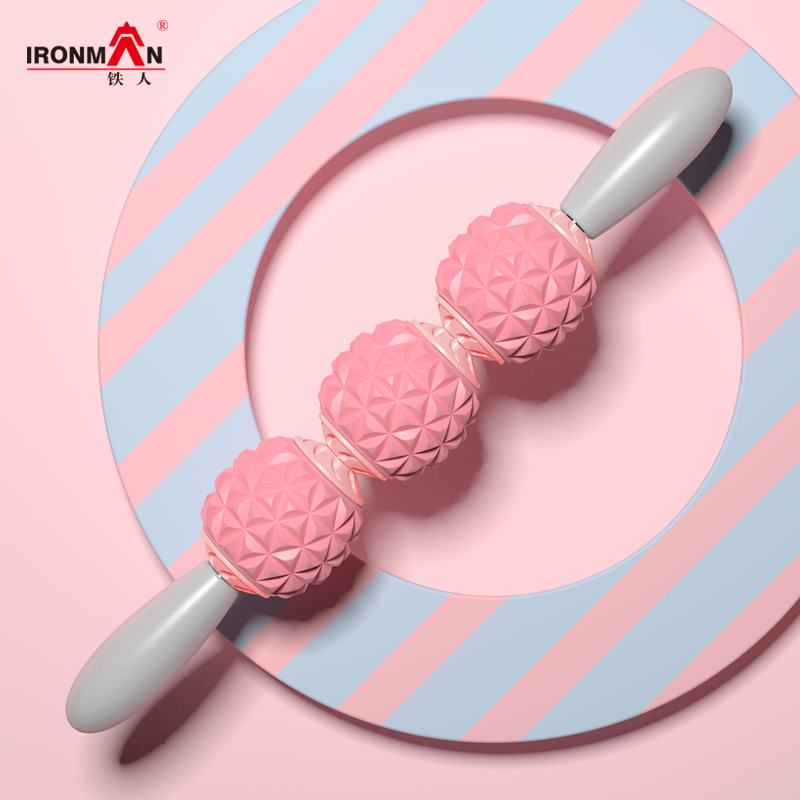 Iron Man Yoga Massage Roller Muscle Full Body Deep Massage Movement Recovery 3D Floating Point Hand-holding Massage Roller