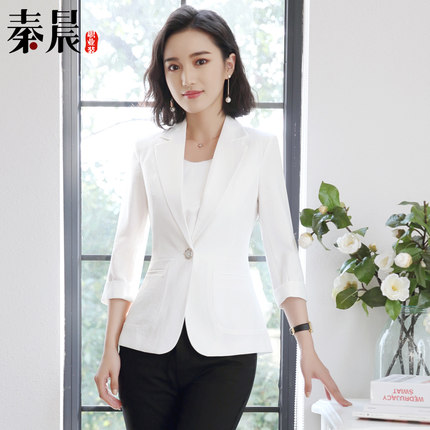 2018新款OL职业小西装女外套夏薄短款韩版修