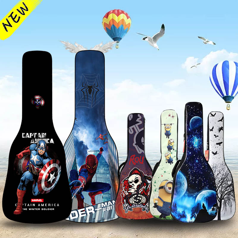 41-inch folk guitar bag Classical 40 39 42 inch Guitar Violin Bag Personality Thickened double shoulder bag Girls Korean version