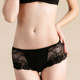 Summer new silk underwear women's lace sexy shorts comfort and breathable mid-waist mulberry silk knitted boxer briefs