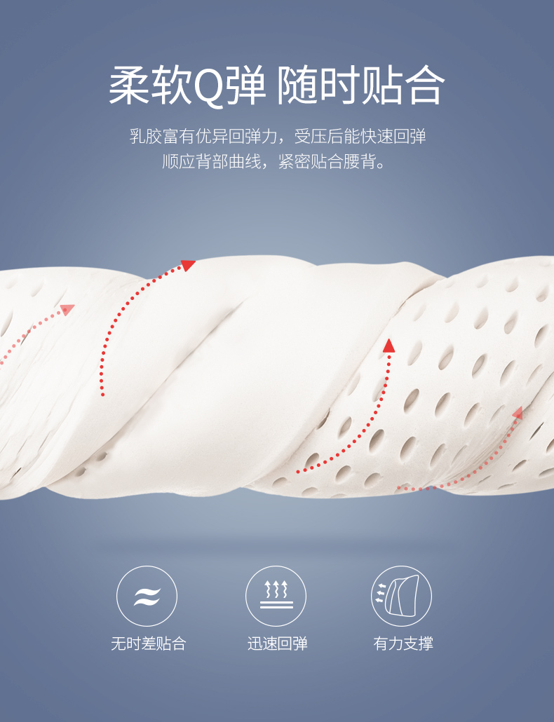 Đệm cao su Jiaao Đệm Một Văn phòng Lumbar Mùa hè Ghế ngồi thoáng khí Đệm đẹp Hông Eo Pad - Ghế đệm / đệm Sofa ghế đệm ngồi