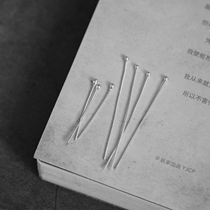 Shed in tears Thai Chiang Mai Artisanal Silver Pure Silver DIY Accessories Large Head Needle Round Needle CZ02