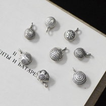 A selfie) by the Thai handmade silver pure silver DIY accessories orange lotus beetle beetle small fish bell LA20