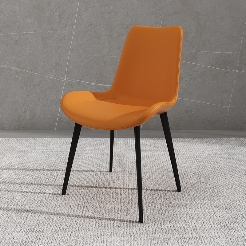 Modern minimalist Nordic light and luxurious dining room dining room Dining Room Office Café web Red chair Creative Soft-bag Casual Chair