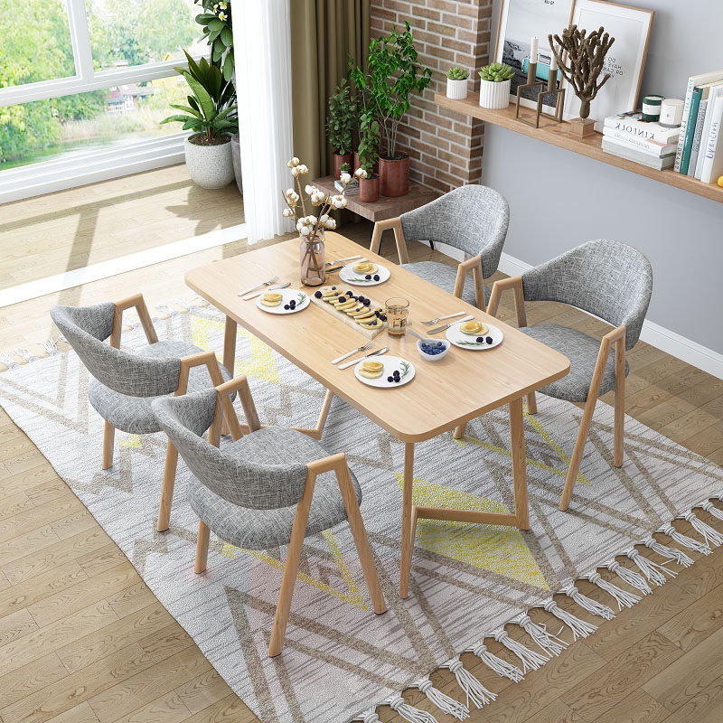 Negotiating table and chairs Combined Reception Guest Leisure Café lounge Milk Tea Shop Dessert Rectangular Table Iron Art Table-Taobao