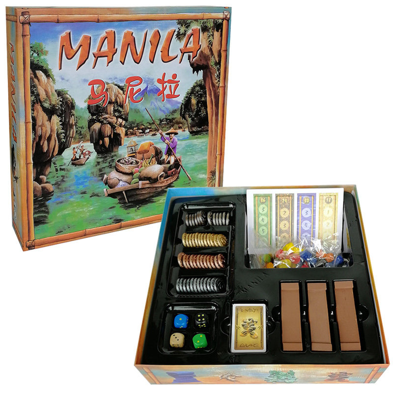 Chinese Classic Version Manila Board Game Manila Crystal Version Hardcover Multiplayer Management Strategy Interactive Bedroom