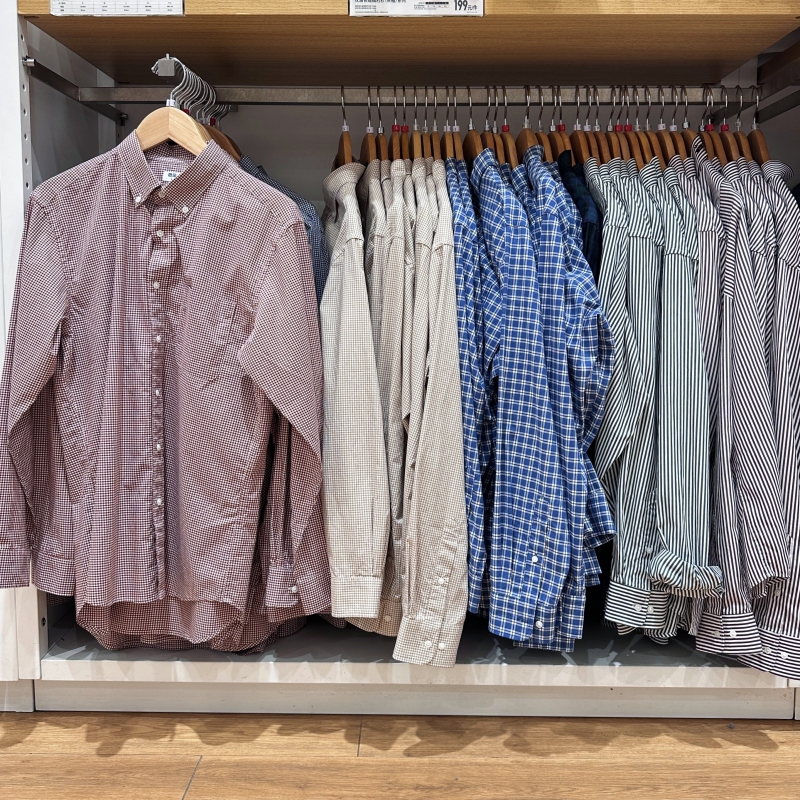 Men's and Women's Pure Cotton Long-Staple Cotton Plaid Shirts Long-Sleeved Shirts R476014 476015 476016 480648