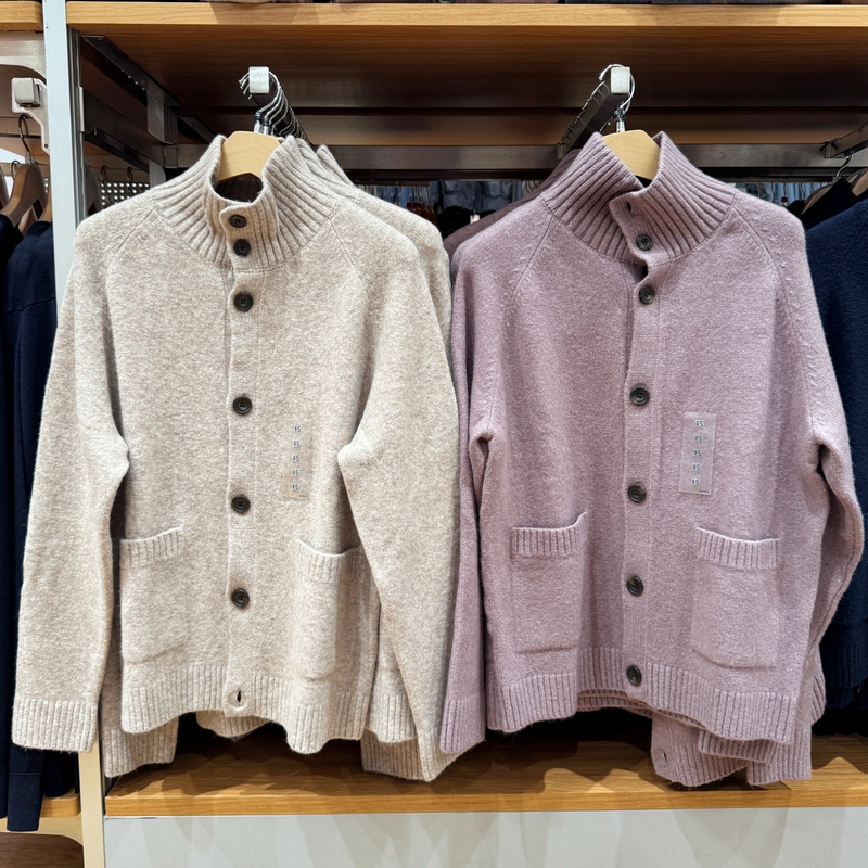 Men's and Women's Knitted Cardigan Soufflé Long-Sleeved Sweater Jacket Soft and Fluffy Top 26 New Style R480023/487942