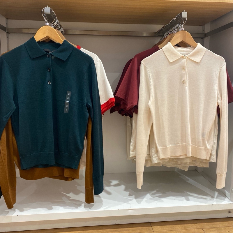 Women's Fine-Spun Merino Wool Polo Collar Knitwear/Commuting 25 Autumn and Winter New Versatile Sweater R478333 Women's Fine-Spun Merino Wool Polo Collar Knitwear/Commuting 25 Autumn and Winter New Versatile Sweater R478333