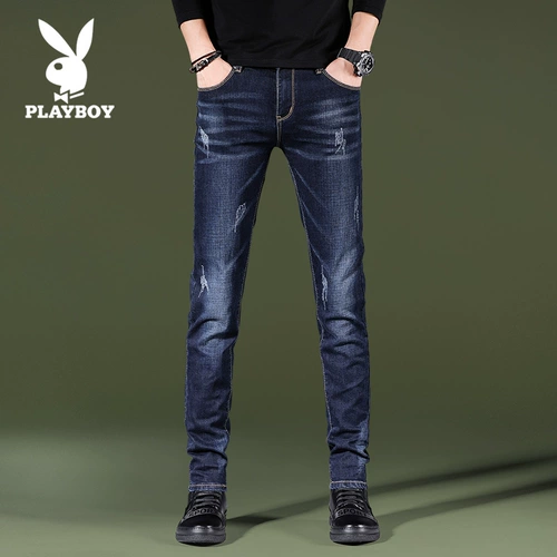 Playboy, джинсы, трендовые штаны для отдыха, облегающий крой, осенние