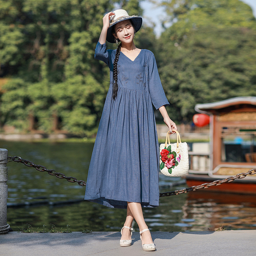 梦之瑶民族风大码女装