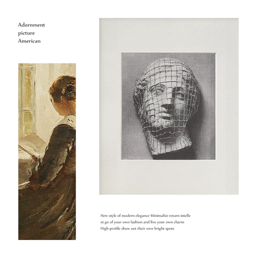 Семейная европейская световая роскошная декоративная живопись Американская гостиная диван с рамой декоративной живопись простая и красивая атмосфера.