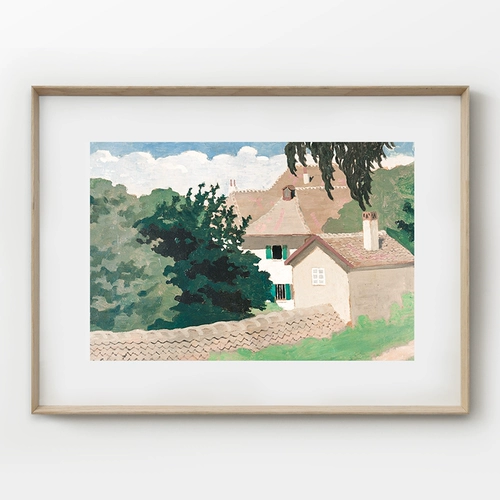 Американская ландшафтная столовая ресторан декоративная картина Одиночная горизонтальная версия висящей картины Комната крыльца маленькая стена диван задний стена роспись