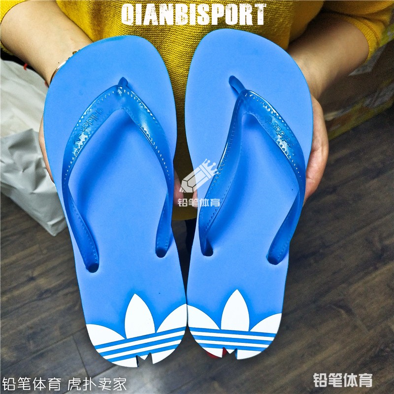 Điểm nhấn Adidas Cỏ ba lá Adidas Nữ cổ điển Dép xỏ ngón M19437 S78842 - Dép thể thao mlb dép