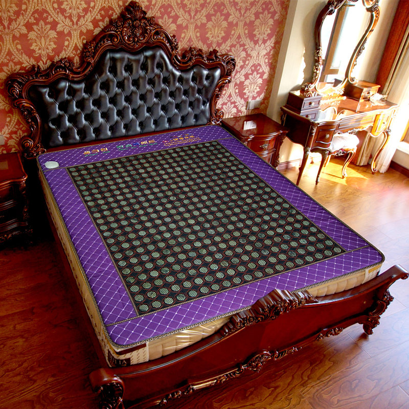 Jade mattress double temperature double chetomalin germanium far infrared heating mattress health massage physiotherapy temperature