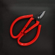 Qingyang handmade imitation jade bottom copper sheet iron filigree handmade scissors