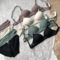 Spring summer and tshirt matching No Trace thin cup without aperture chao comfortable bra underwear set 0428E1