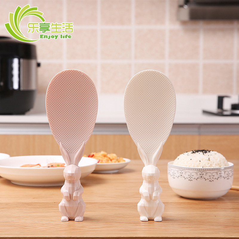 Creative cartoon rice can stand up rice spoon non-stick rice rabbit cute type rice cooker pot rice spatula rice spatula