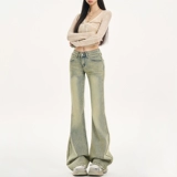 Флисовые зимние джинсы с начесом, ретро штаны, в американском стиле, 2024 года, свободный крой, подходит для подростков