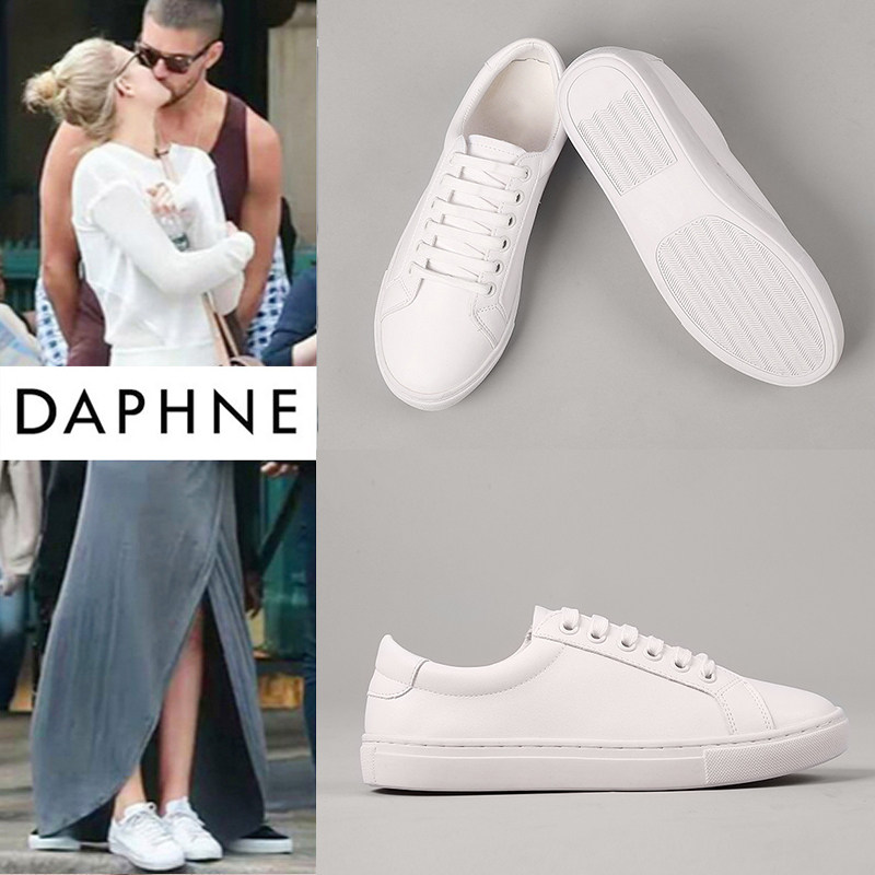 Tide Cards Small White Shoes Women's Thick Bottom 2022 Spring Summer New Korean Version 100 Hitch Bottom Shoes Genuine Leather Board Shoes Sports Casual Shoes