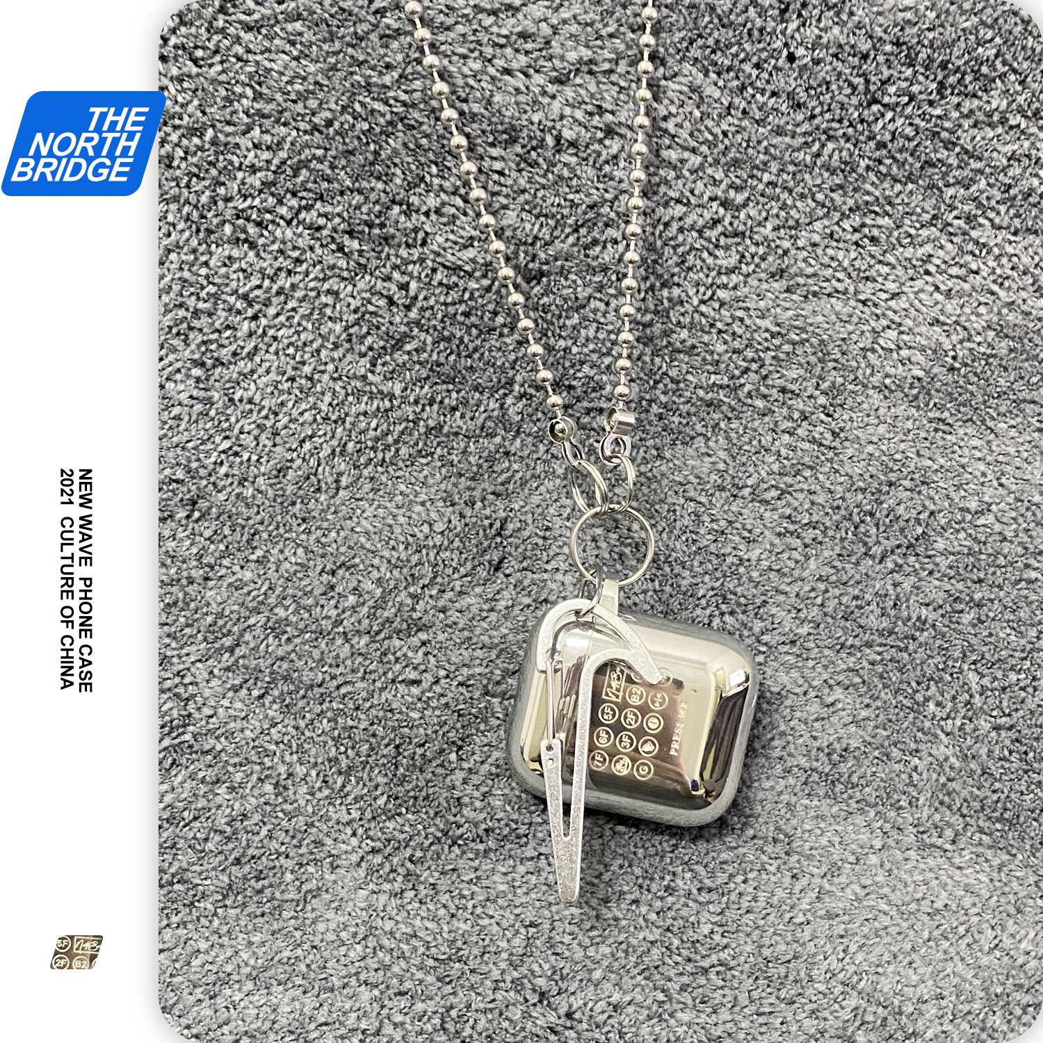 North original applicable Airpods1 2nd generation bluetooth earphone protective sleeve trend Pro earphone soft shell chain terms