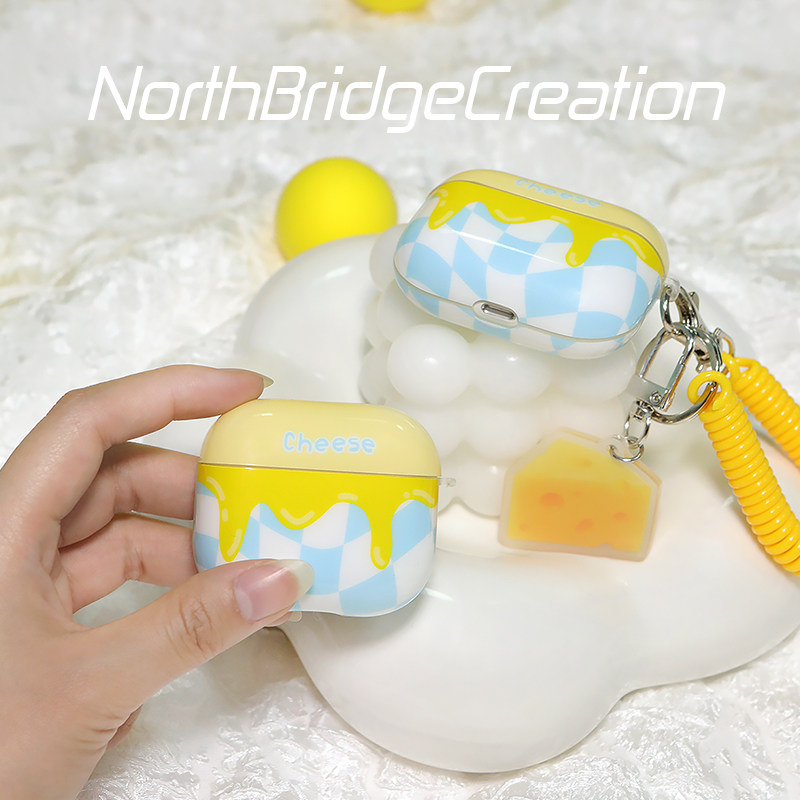 NorthBridge Original Cheese Airpods Silicone Headset Case 3 2 Generation Pro board New Soft Case in
