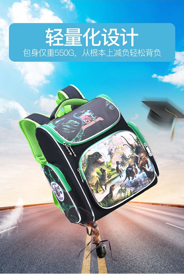 Nga rập khuôn không gian khủng long túi học sinh mẫu giáo 1234 lớp cậu bé túi hoạt hình - Túi bé / Ba lô / Hành lý túi xách của trẻ em