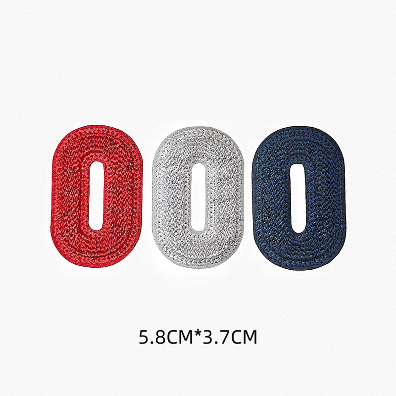 New Trendy 0 Letter Water-Soluble Hollow Embroidery Patch for down Jackets, Suits, Jeans, Badge with Needle and Thread Included