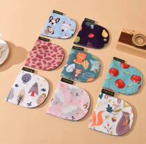 Mask clip storage temporary storage clip carry-on foldable small handmade fabric student mouth and nose cover storage clip