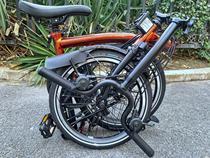 Brand new 24 brompton original flame paint unopened British folding cloth bicycle Cline S6LM