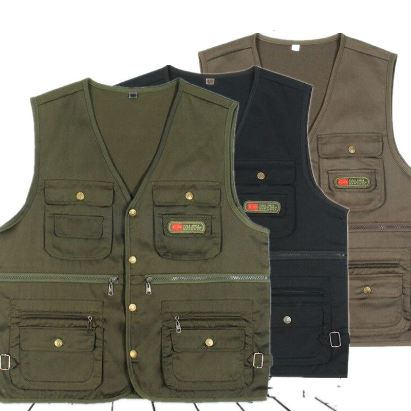 Spring and Autumn Dad Outfit Photography Fishing Vest and Waistcoat
