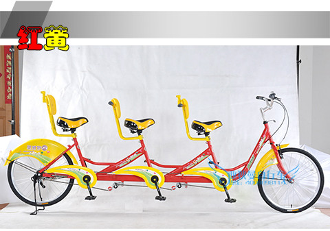 Orwett 24 inch new triple bike double parent car couple car 3 person attraction taxi