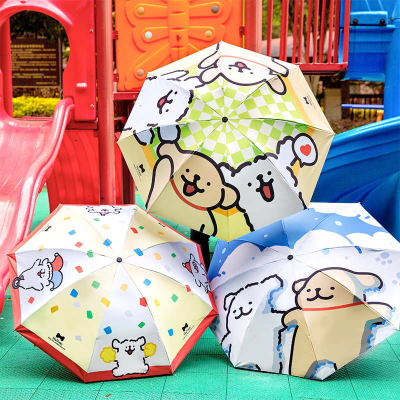 Authentic Maltese Dog Umbrella, Reinforced and Wind-Resistant, 70% off Dual-Use Umbrella for Both Sunny and Rainy Days, Cute Cartoon Student Umbrella