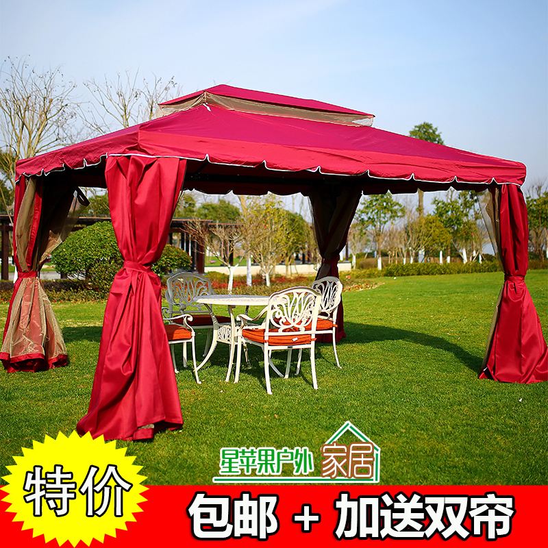 Outdoor tent European style pavilion iron tent Roman tent courtyard garden advertising awning car canopy canopy canopy