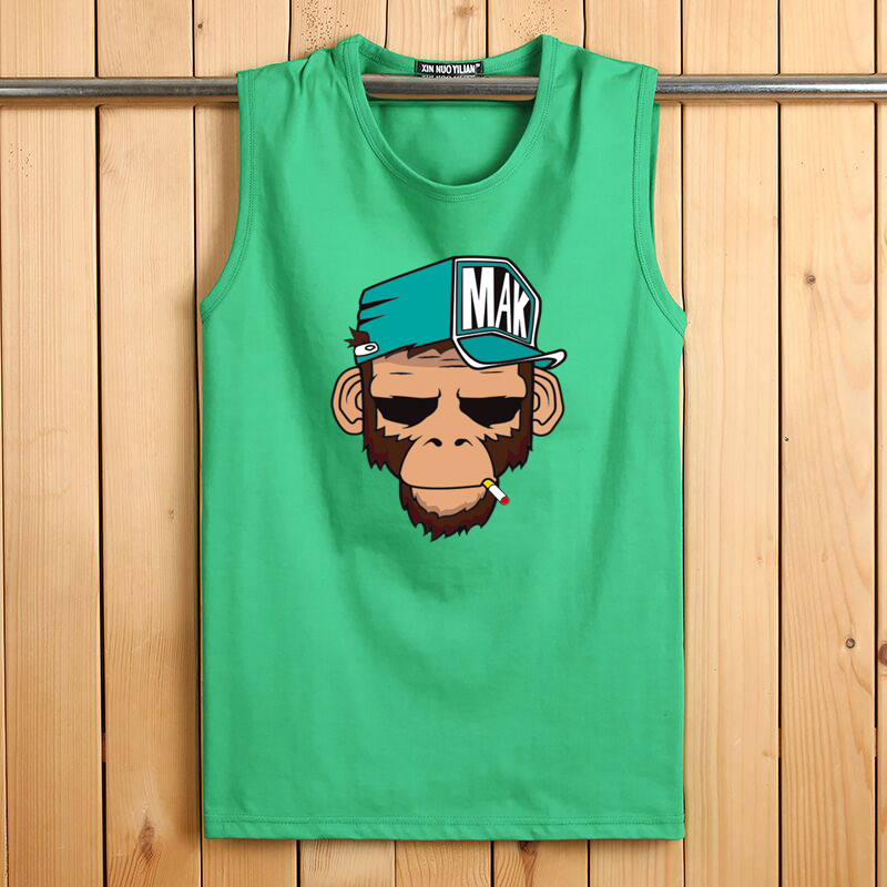 Áo vest nam đặc biệt hàng ngày không tay áo thun cotton rộng rãi - Áo vest cotton áo ba lỗ gym