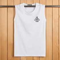 Sports fitness sleeveless waistcoat mens loose trend hip hop basketball base sweatshirt cotton large size mens body shirt