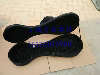 Factory direct national musical instrument accessories pipa box Black with hygrometer silk surface can be carried back