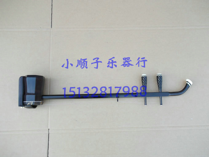 National Musical Instrument Factory Price Direct Marketing Professional Black Sandalwood Flat Star Anise With Hood High Hu Belt Case Bow Ziplon Code