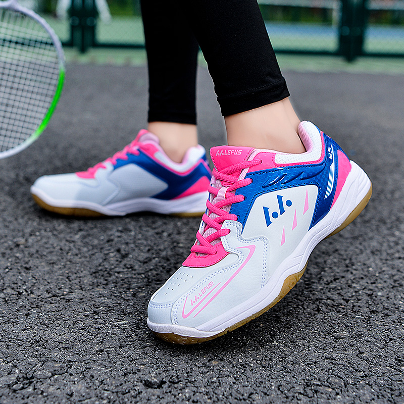Badminton shoes women's wear-resistant non-slip professional training shoes men's couple models children's teenage volleyball tennis shoes breathable