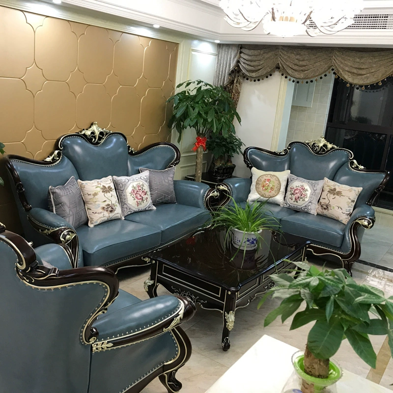 Bàn cà phê gỗ nguyên khối châu âu kích thước căn hộ phòng khách sofa bàn cà phê chạm khắc sang trọng trang trí một vài kho lưu trữ một vài đồ nội thất hoàn chỉnh - Bàn trà