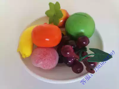 Plastic sacrificial tributes, five fruits, fruit plates, funerary products, tomb ornaments, sacrificial burial, funerary products, white matter urn