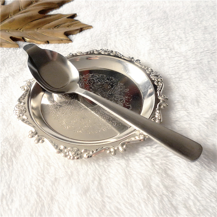Foreign trade stainless steel coffee spoon Irish coffee spoon special sugar cube spoon royal coffee caramel burning spoon