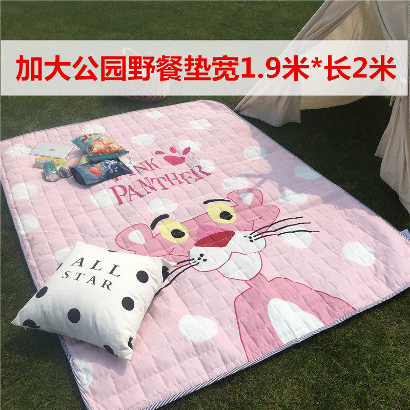 Outdoor picnic mat waterproof moisture resistant mat spring swim mat portable thick ultra light 5-8 people foldable picnic mat