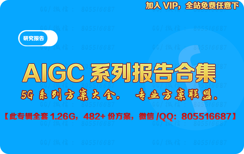 AIGC系列报告482份