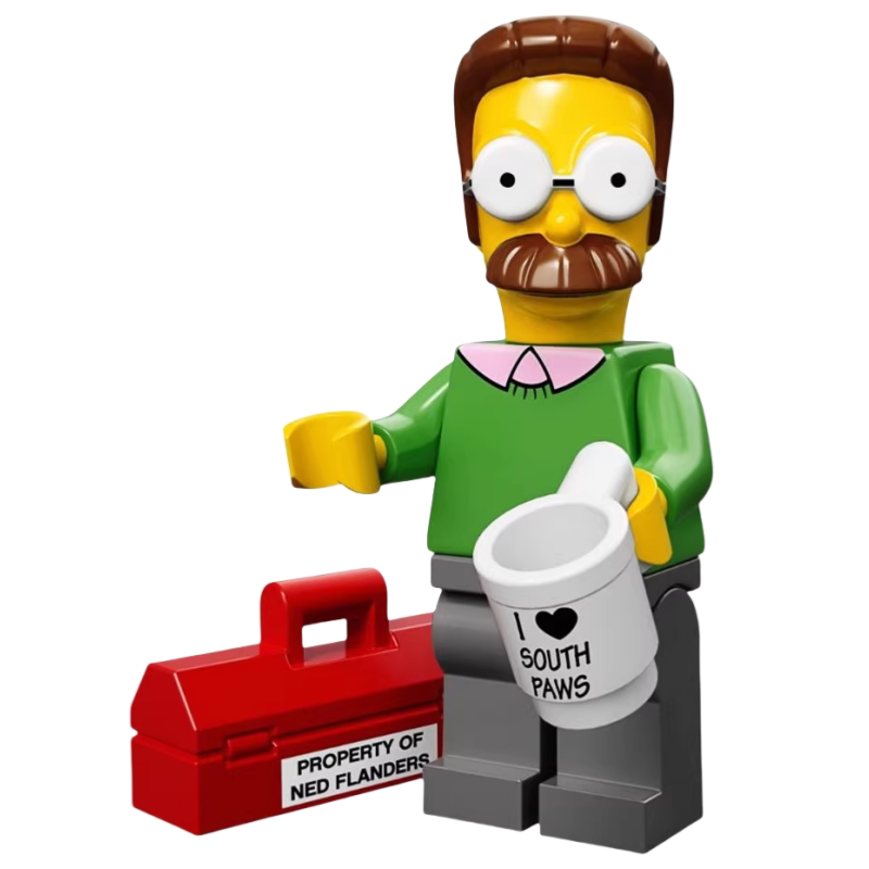 Lego the Simpsons 71005 Ned Flanders Minifigure Unopened 7 #