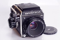 BRONICA EC TL 75 2 8 PC medium format film camera metering 6X6 waist level