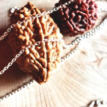 Pure silver necklace ~ (does not contain Bodhi) can be worn with 2 faces 5 faces single Bodhi