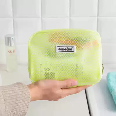 Korean small portable simple cute soft girl cosmetics storage bag cosmetic bag female transparent waterproof wash bag bag